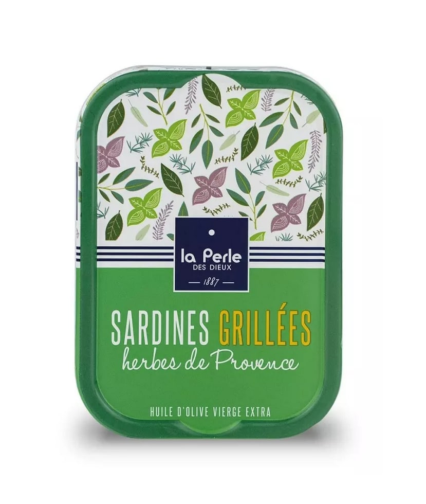 Grillade sardiner med Provenceörter handpackade i Frankrike