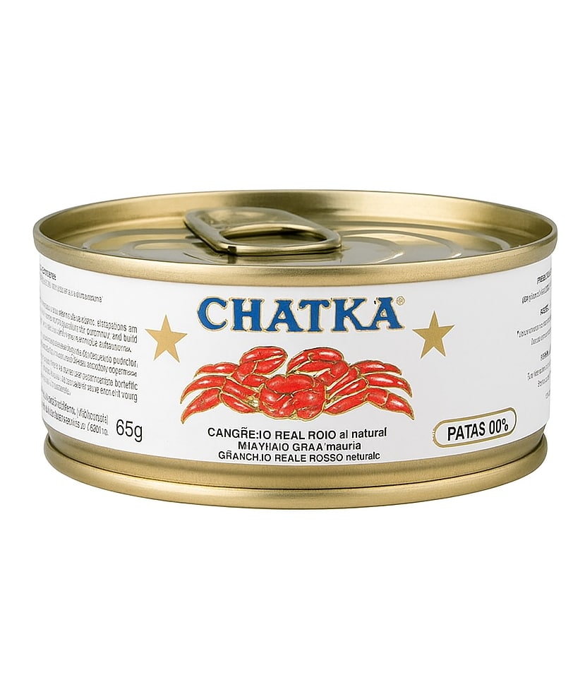 Chatka kungskrabba 60 % ben – konserverad delikatess 65 g