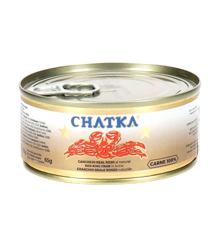 Chatka kungskrabba 100 % kött – konserverad lyx 65 g