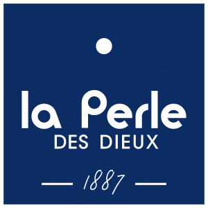 La Perle des Dieux logotyp 1887, fransk konserveringsspecialist