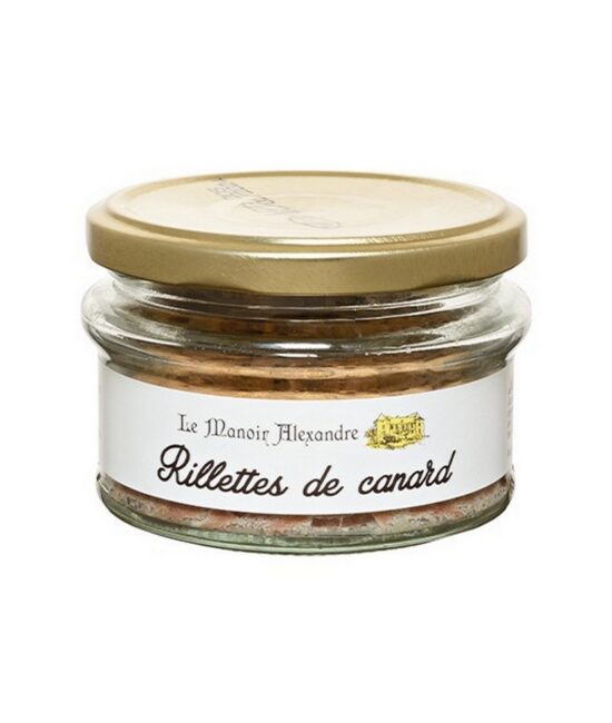 Ankrillettes i glasburk 100 g – fransk delikatess med ank­kött och vin