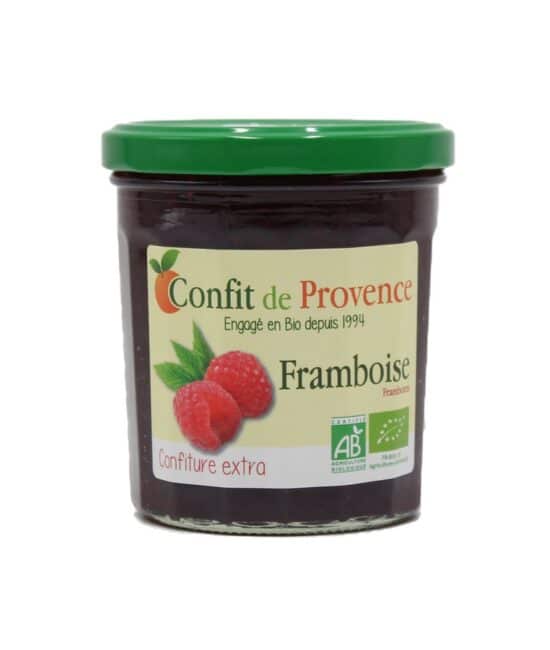 Njut av den söta smaken av ekologisk hallonsylt från Provence. Denna extra sylt är perfekt för frukost eller som tillbehör till dina favoriträtter.